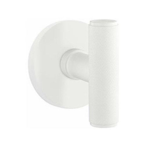 Emtek XXXX-ACEKN-MW-PASS Matte White Ace Knurled Passage Knob with Your Choice of Rosette