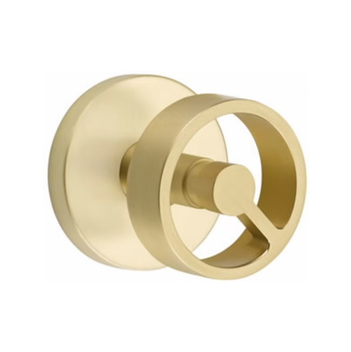 Emtek XXXX-SPK-US4-PASS Satin Brass Spoke Passage Knob with Your Choice of Rosette