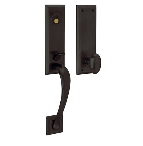 Baldwin 85352102FD Oil Rubbed Bronze Dummy Cody 3/4 Handleset with Oval Knob