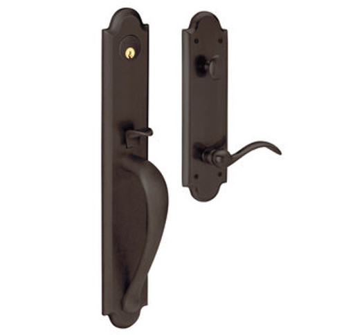 Baldwin 6402112RFD/LFD Venetian Bronze Dummy Boulder Full Handleset with Beavertail Lever