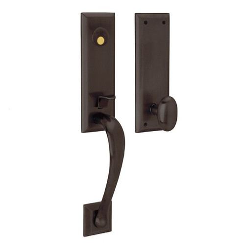 Baldwin 85352112FD Venetian Bronze Dummy Cody 3/4 Handleset with Oval Knob