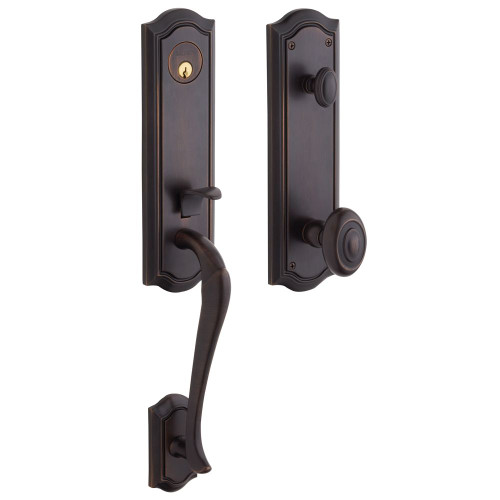 Baldwin 85337112FD Venetian Bronze Dummy Bethpage Handleset with Bethpage Knob