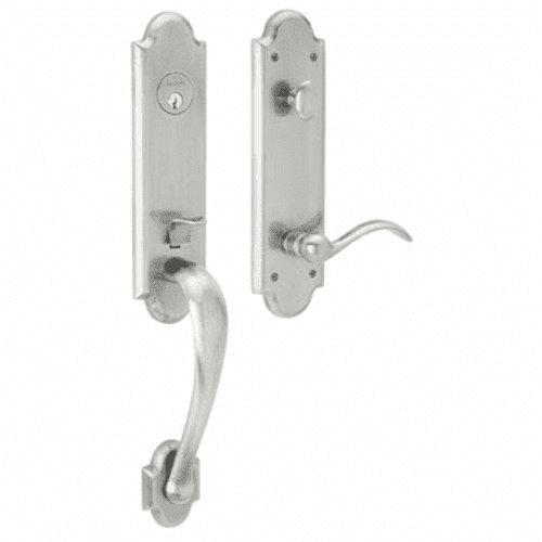 Baldwin 85354260ENTR Polished Chrome Single Cylinder Boulder 3/4 Handleset with Oval Knob