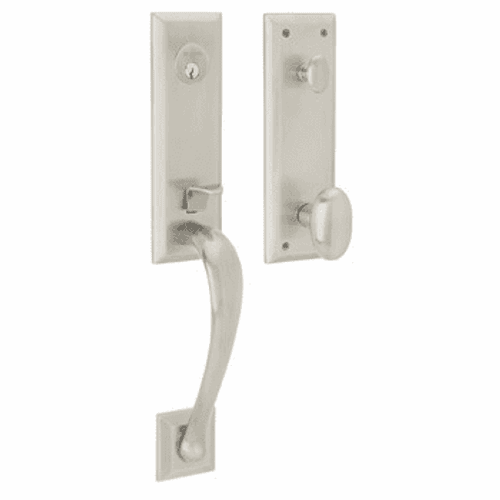 Baldwin 85352260ENTR Polished Chrome Single Cylinder Cody 3/4 Handleset with Oval Knob