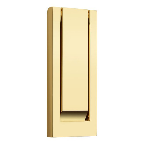 Baldwin 0184031 Modern Door Knocker Unlacquered Brass Finish