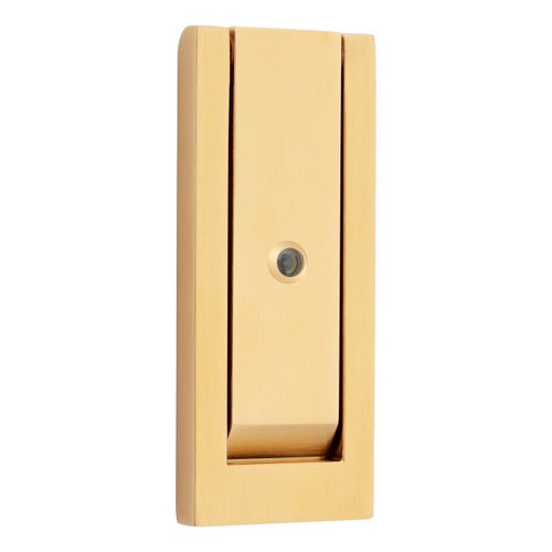 Baldwin 0185044 Modern Door Knocker with Scope Lifetime Satin Brass Finish