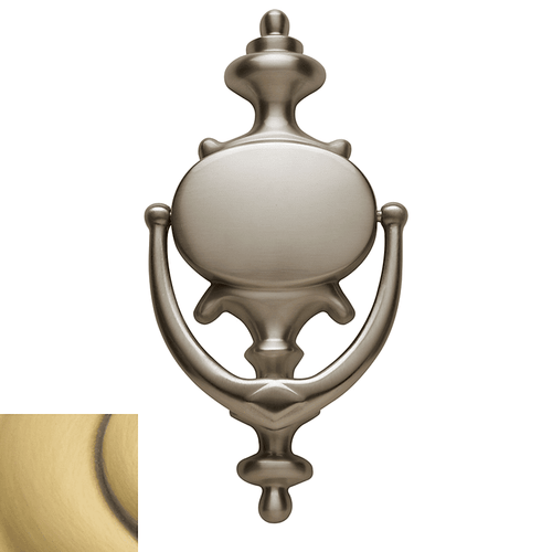 Baldwin 0116.060 Satin Brass & Brown Imperial Door Knocker