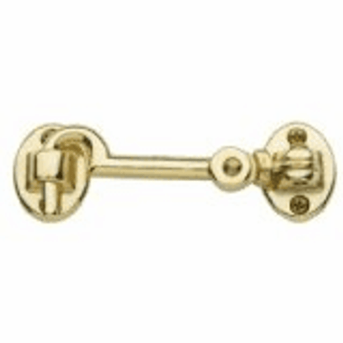 Baldwin 0951.031 Non-lacquered Brass 3.5” Swivel Cabin Door Hook