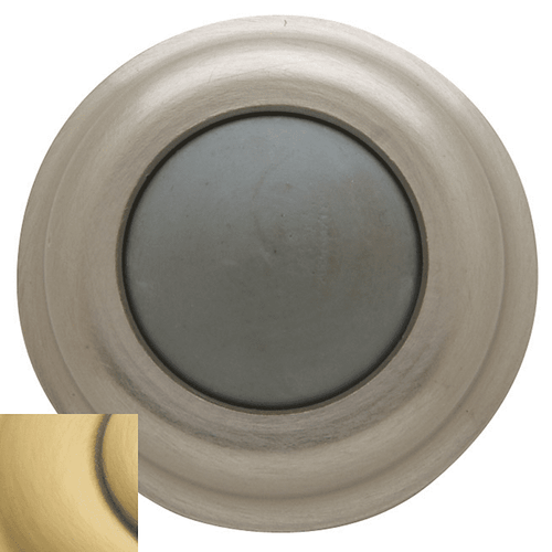 Baldwin 4015.060 Satin Brass & Brown 1” Wall Flush Bumper