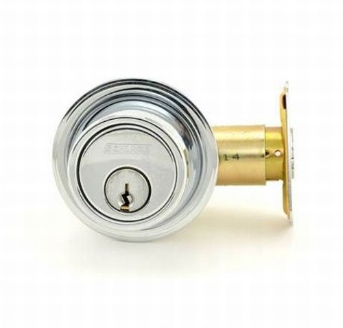 Schlage B561P-625 Bright Chrome One-Way Deadbolt Lock