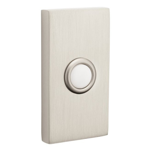 Baldwin 4863056 Contemporary Bell Button Lifetime Satin Nickel Finish