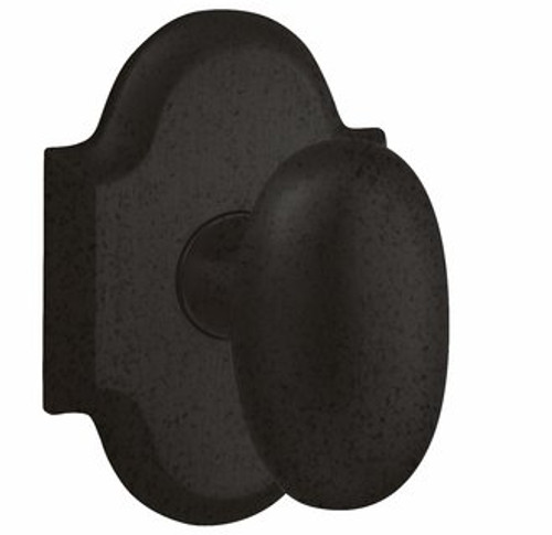 Baldwin 5024.402.priv Distressed Oil Rubbed Bronze Privacy 5024 Solid Brass Knob with Your Choice of Rosette