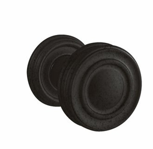 Baldwin 5066.402.priv.s Distressed Oil Rubbed Bronze Privacy 5066 Solid Brass Knob with Your Choice of Small Rosette
