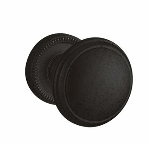 Baldwin 5069.402.idm.s Distressed Oil Rubbed Bronze Half Dummy 5069 Solid Brass Knob with Your Choice of Small Rosette