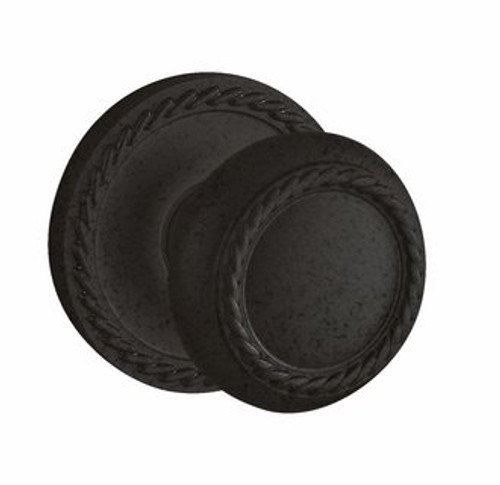 Baldwin 5064.402.fd Distressed Oil Rubbed Bronze Full Dummy 5064 Solid Brass Knob with Your Choice of Rosette