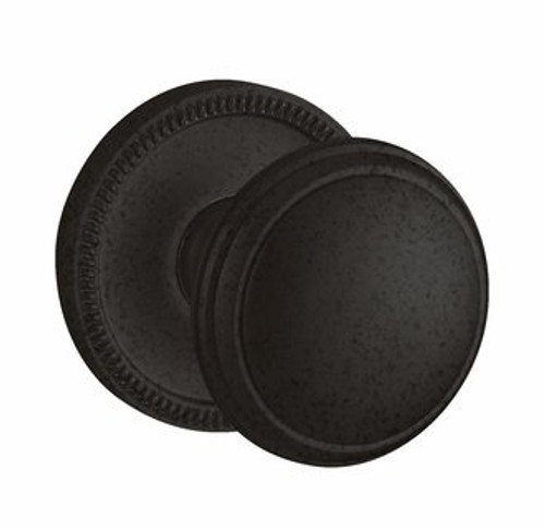 Baldwin 5069.402.fd Distressed Oil Rubbed Bronze Full Dummy 5069 Solid Brass Knob with Your Choice of Rosette