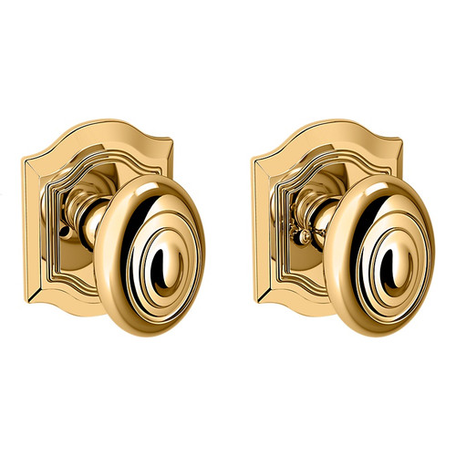 Baldwin 5077003PRIV-PRE Lifetime Brass Privacy Knob with R027 Rose