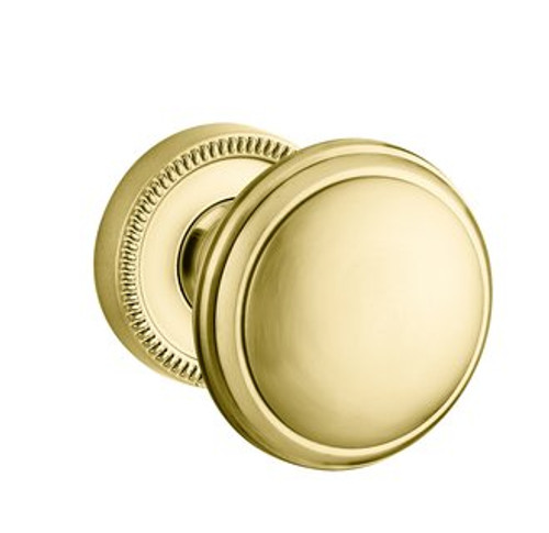 Baldwin 5069.003.priv.s Lifetime Polished Brass Privacy 5069 Solid Brass Knob with Your Choice of Small Rosette