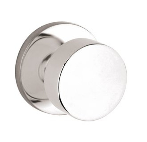 Baldwin 5055.055.fd Lifetime Polished Nickel Full Dummy 5055 Solid Brass Knob with Your Choice of Rosette