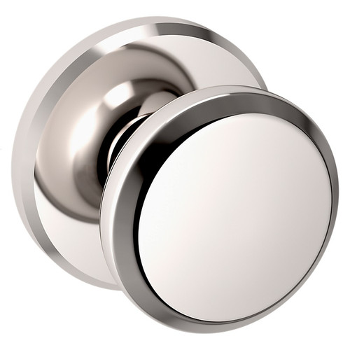 Baldwin 5023055PASS-PRE Lifetime Polished Nickel Passage Knob with R016 Rose