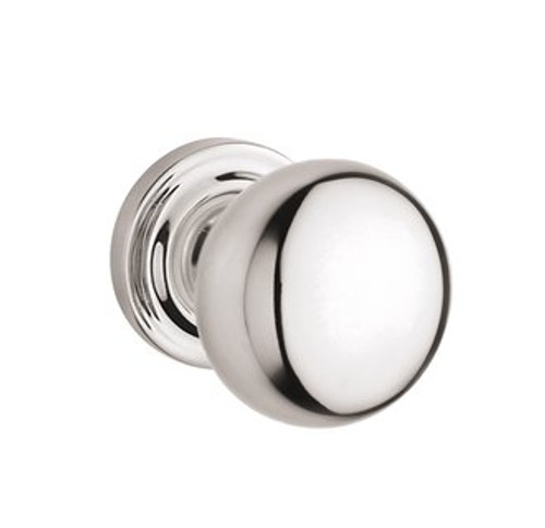 Baldwin 5000.055.priv.s Lifetime Polished Nickel Privacy 5000 Solid Brass Knob with Your Choice of Small Rosette