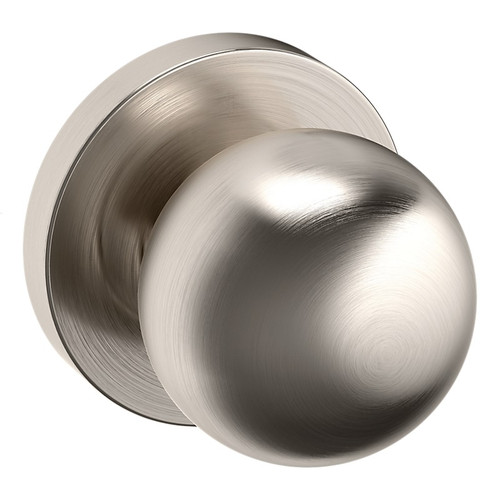 Baldwin 5041056IDM-PRE Lifetime Satin Nickel Half Dummy Knob with 5046 Rose