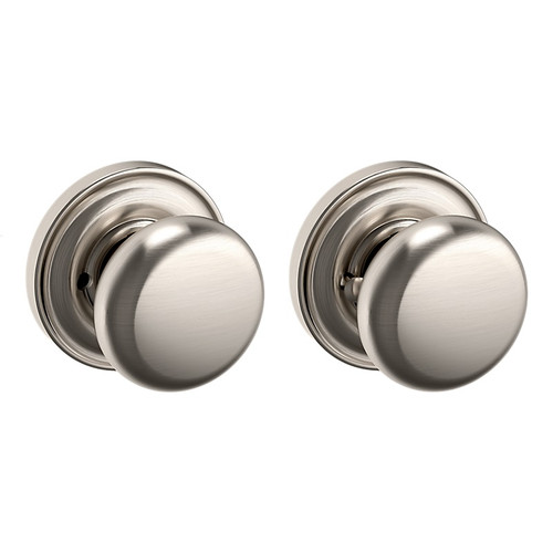 Baldwin 5015056PRIV-PRE Lifetime Satin Nickel Privacy Knob with 5048 Rose