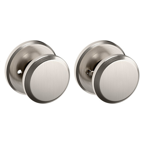 Baldwin 5023056PRIV-PRE Lifetime Satin Nickel Privacy Knob with R016 Rose