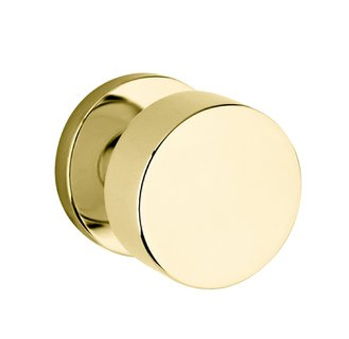 Baldwin 5055.031.FD.s Non-lacquered Brass Full Dummy 5055 Solid Brass Knob with Your Choice of Small Rosette