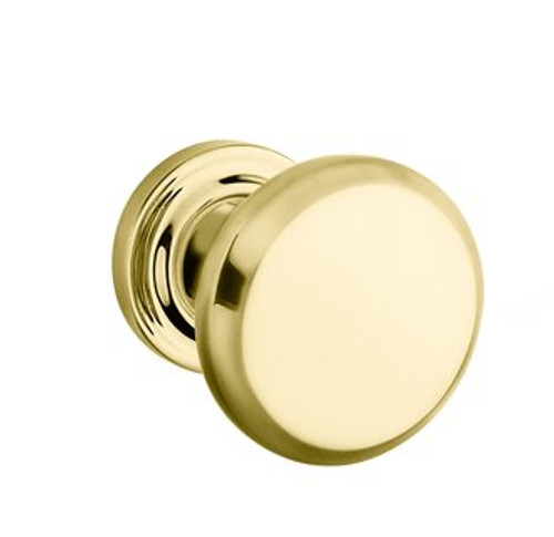 Baldwin 5023.031.priv.s Non-lacquered Brass Privacy 5023 Solid Brass Knob with Your Choice of Small Rosette