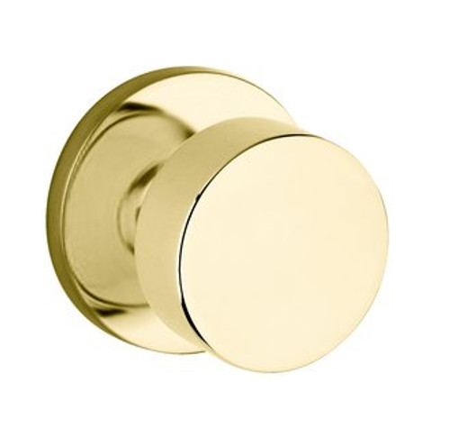 Baldwin 5055.031.priv Non-lacquered Brass Privacy 5055 Solid Brass Knob with Your Choice of Rosette