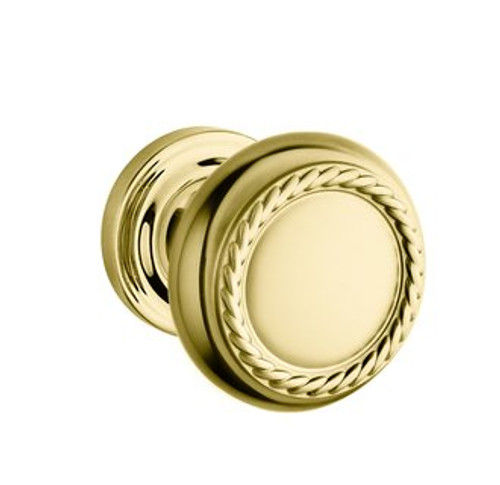 Baldwin 5064.031.priv.s Non-lacquered Brass Privacy 5064 Solid Brass Knob with Your Choice of Small Rosette