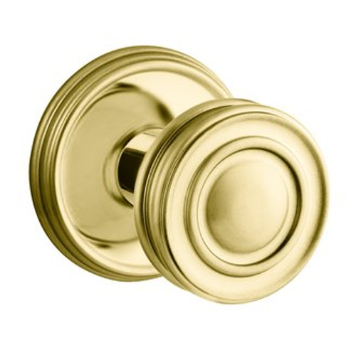 Baldwin 5066.031.priv Non-lacquered Brass Privacy 5066 Solid Brass Knob with Your Choice of Rosette