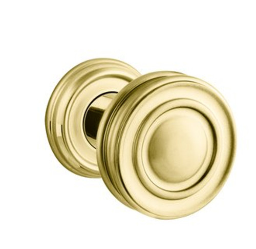 Baldwin 5066.031.priv.s Non-lacquered Brass Privacy 5066 Solid Brass Knob with Your Choice of Small Rosette