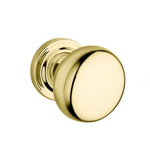 Baldwin 5015.031.priv.s Non-lacquered Brass Privacy 5015 Solid Brass Knob with Your Choice of Small Rosette