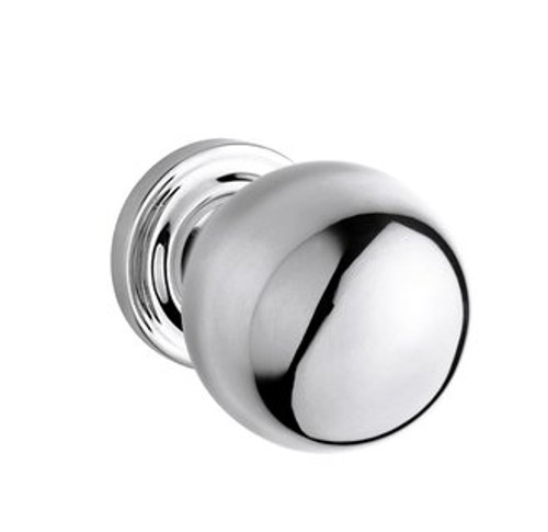 Baldwin 5041.260.FD.s Polished Chrome Full Dummy 5041 Solid Brass Knob with Your Choice of Small Rosette