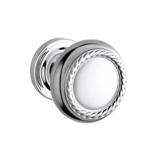 Baldwin 5064.260.idm.s Polished Chrome Half Dummy 5064 Solid Brass Knob with Your Choice of Small Rosette