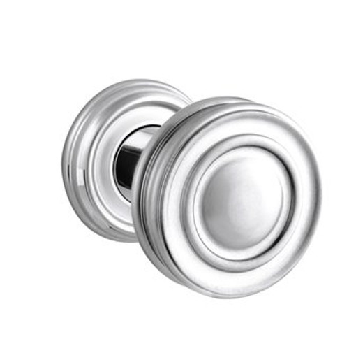 Baldwin 5066.260.idm.s Polished Chrome Half Dummy 5066 Solid Brass Knob with Your Choice of Small Rosette