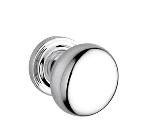 Baldwin 5015.260.priv.s Polished Chrome Privacy 5015 Solid Brass Knob with Your Choice of Small Rosette