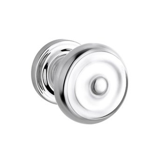 Baldwin 5020.260.priv.s Polished Chrome Privacy 5020 Solid Brass Knob with Your Choice of Small Rosette