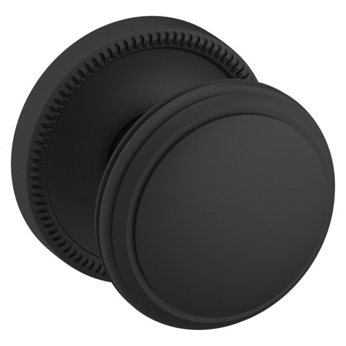 Baldwin 5069190IDM-PRE Satin Black Half Dummy Knob with 5076 Rose