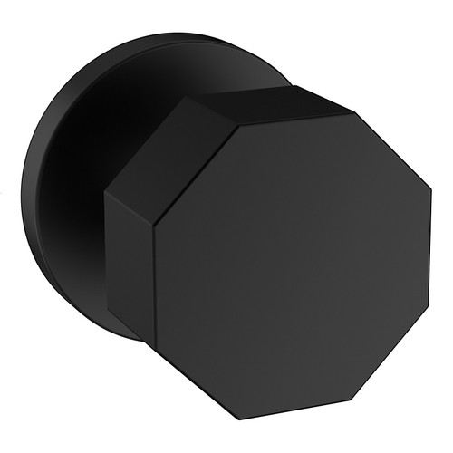 Baldwin 5073190IDM-PRE Satin Black Half Dummy Knob with 5046 Rose