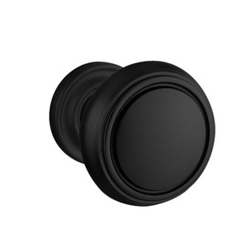 Baldwin 5068.190.pass.s Satin Black Passage 5068 Solid Brass Knob with Your Choice of Small Rosette