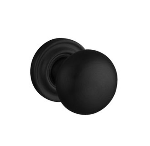 Baldwin 5030.190.priv.s Satin Black Privacy 5030 Solid Brass Knob with Your Choice of Small Rosette