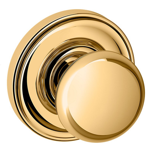 Baldwin 5030031IDM-PRE Unlacquered Brass Half Dummy Knob with 5048 Rose