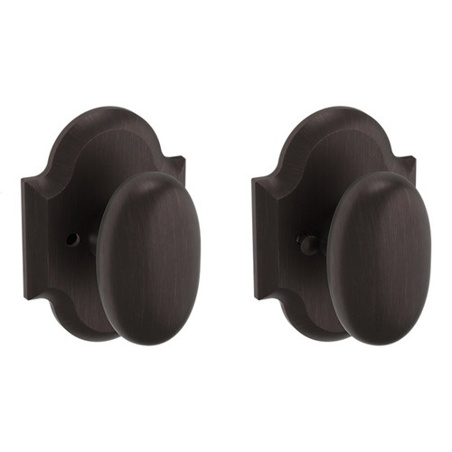 Baldwin 5024112PRIV-PRE Venetian Bronze Passage Knob with R030 Rose