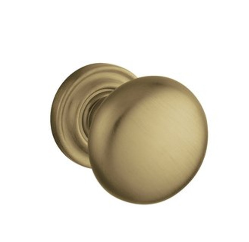 Baldwin 5015.033.idm.s Vintage Brass Half Dummy 5015 Solid Brass Knob with Your Choice of Small Rosette