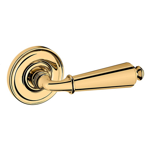 Baldwin 5125003FD-PRE Lifetime Brass Full Dummy Lever with 5048 Rose