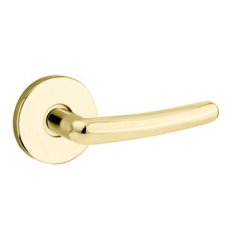 Baldwin 5165.003.fd Lifetime Polished Brass Full Dummy 5165 Solid Brass Lever with Your Choice of Rosette