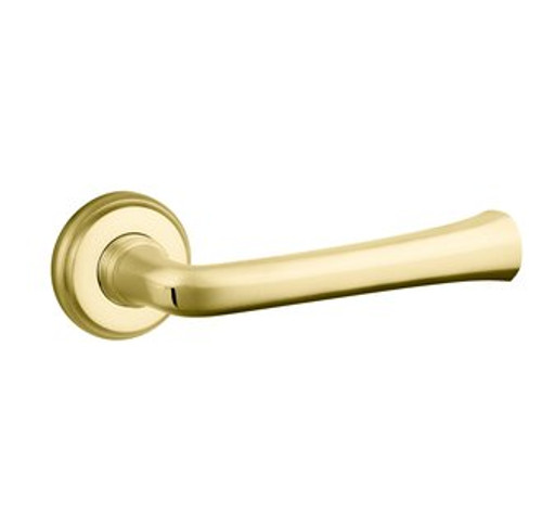 Baldwin 5112.003.pass.s Lifetime Polished Brass Passage 5112 Solid Brass Lever with Your Choice of Small Rosette